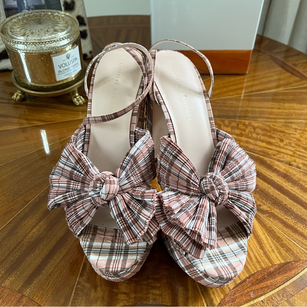 Loeffler Randall plaid heels - size 9